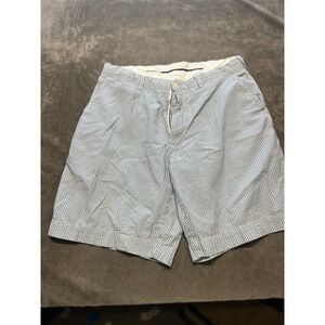 Polo by Ralph Lauren Men's Seersucker Shorts Blue White Striped Size‎ 36